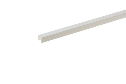 PVC U-shaped profile 12x10x1mm L= 1.00m White RAL 9003