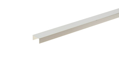 PVC U-shaped profile 18x10x1mm L= 2.75m White RAL 9003
