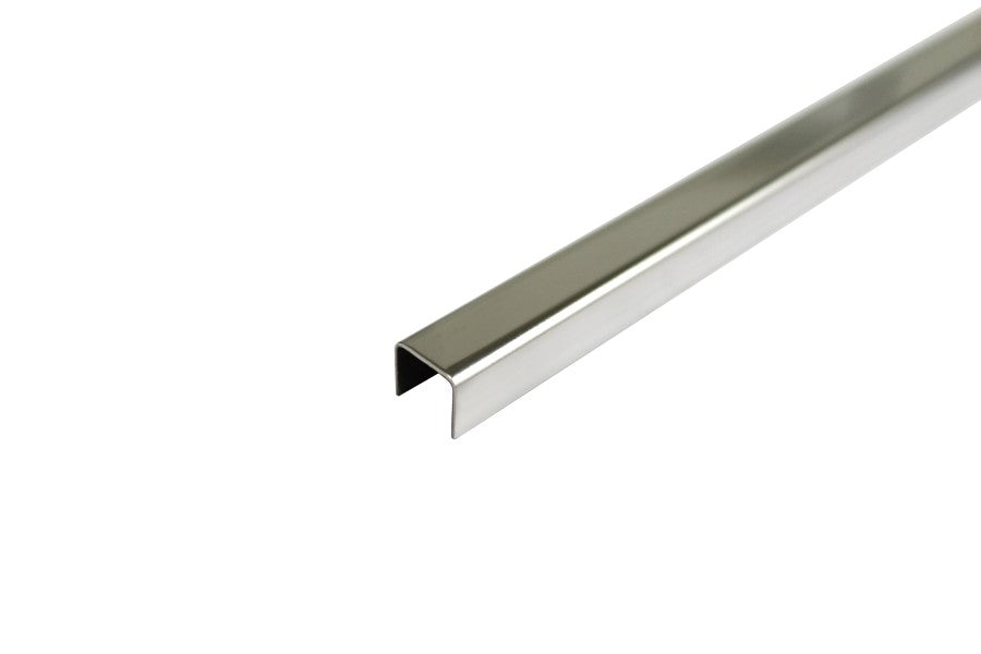 SN section U-shape 10x10x0.8mm L= 2.50m PVD Silver Gloss