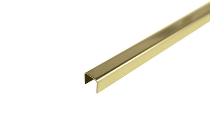 SN section U-shape 10x10x0.8mm L= 2.50m PVD Gold Gloss