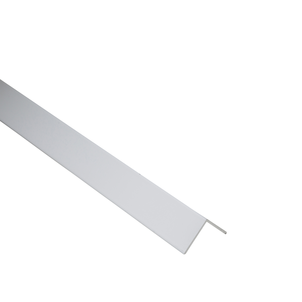 AL profile angle 20x20x1mm L= 2.50m White RAL 9003