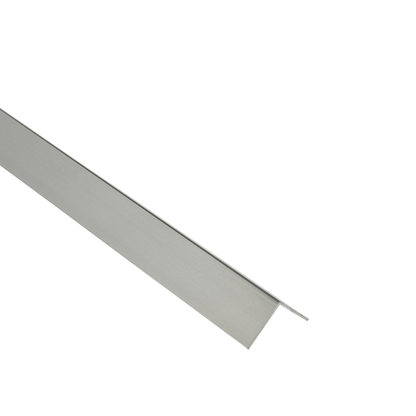 AL angle section 20x20x1mm L= 2.50m Gray Metal Brush