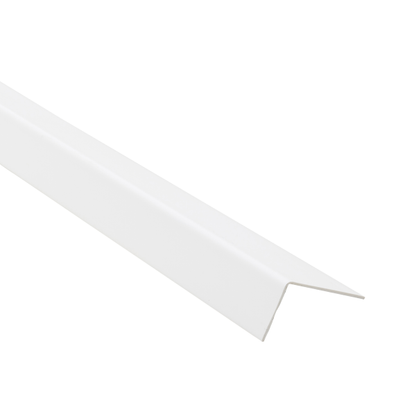 PVC profile angle 45x25x1.5mm L= 2.60m White RAL9003 matt