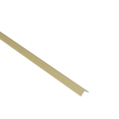 AL angle section 10x10x1mm L= 2.50m Light Gold Brushed
