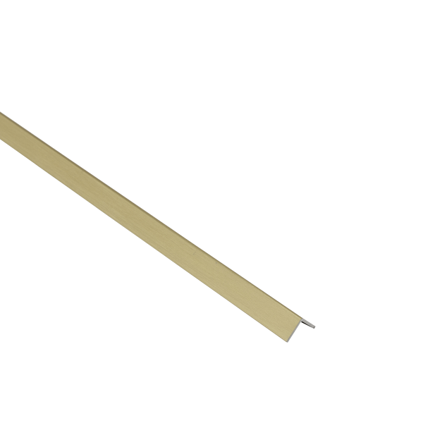 AL angle section 10x10x1mm L= 2.50m Light Gold Brushed