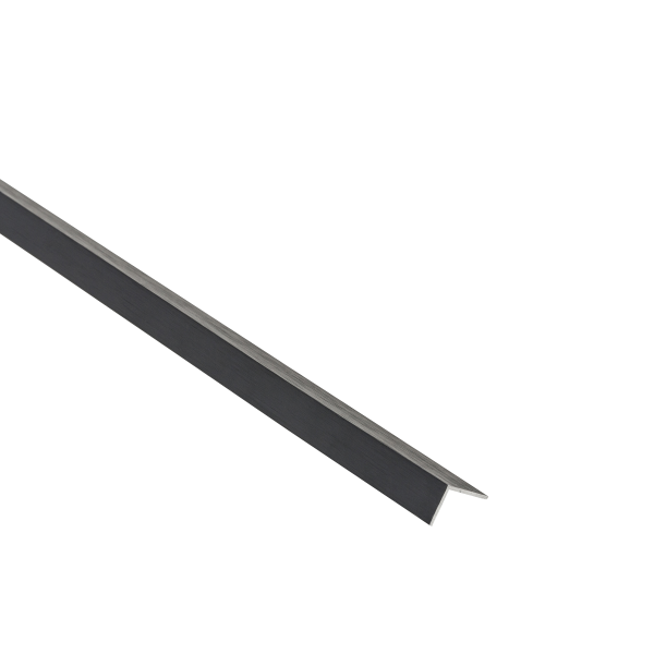 AL angle section 15x10x1mm L= 1.00m Black Brushed