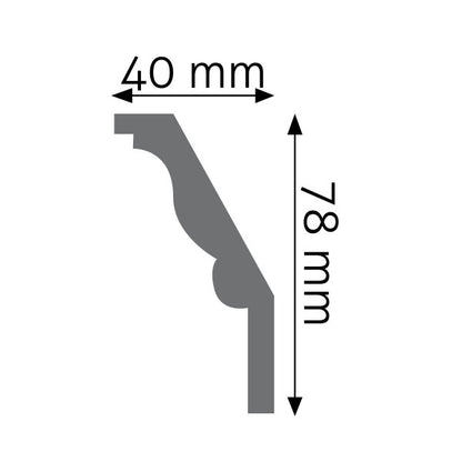 Listwa gzymsowa zdobiona 14F Biały 101