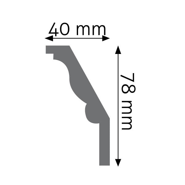 Listwa gzymsowa zdobiona 14F Biały 101