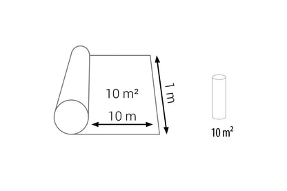 Podkład pod panele BASIC rolka 1x10m=10m2 gr. 2,0mm Cezar Biały