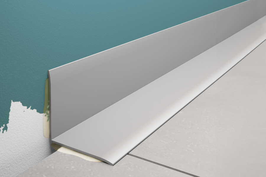 PVC floor tape, 0.8mm thick, 24x28mm, 1KT=5pcs, L=15m, Light Gray