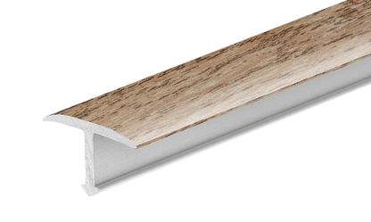 Smooth aluminum joint profile 14mm Cezar Light Oak Matte 2.50m