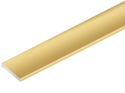 Sztanga płaska aluminiowa 15x2mm Cezar Złoty Mat 1m