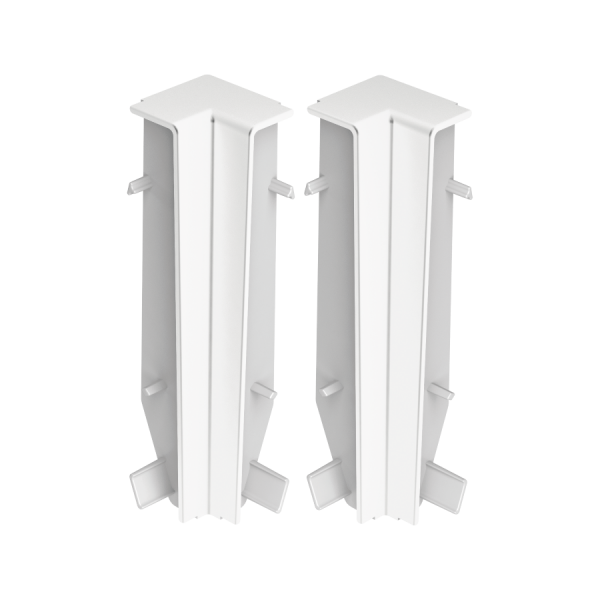 Narożnik wewnętrzny do listwy przypodłogowej MASTERLINE 13x80mm 1kpl=2szt Cezar Biały RAL9003 Mat