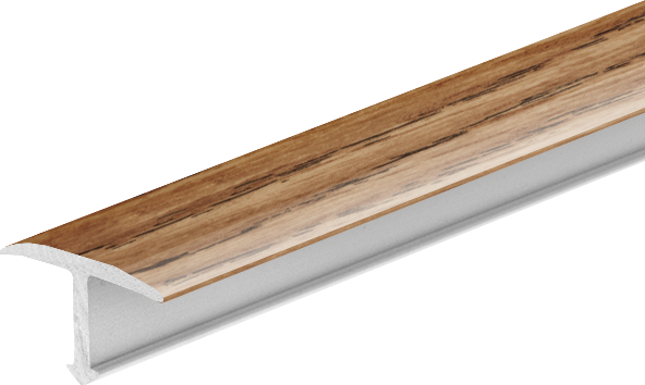 Profil fugowy gładki aluminiowy 14mm Cezar Dąb Mat 2,50m
