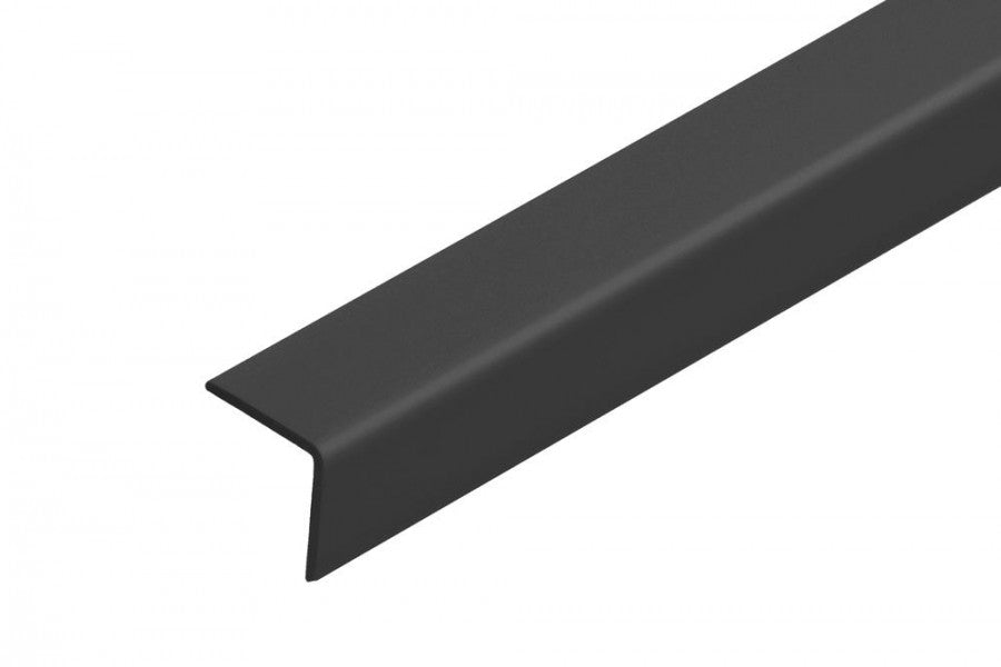 Kątownik PVC 15x15x1,1mm Cezar Czarny RAL9005 Mat 2m