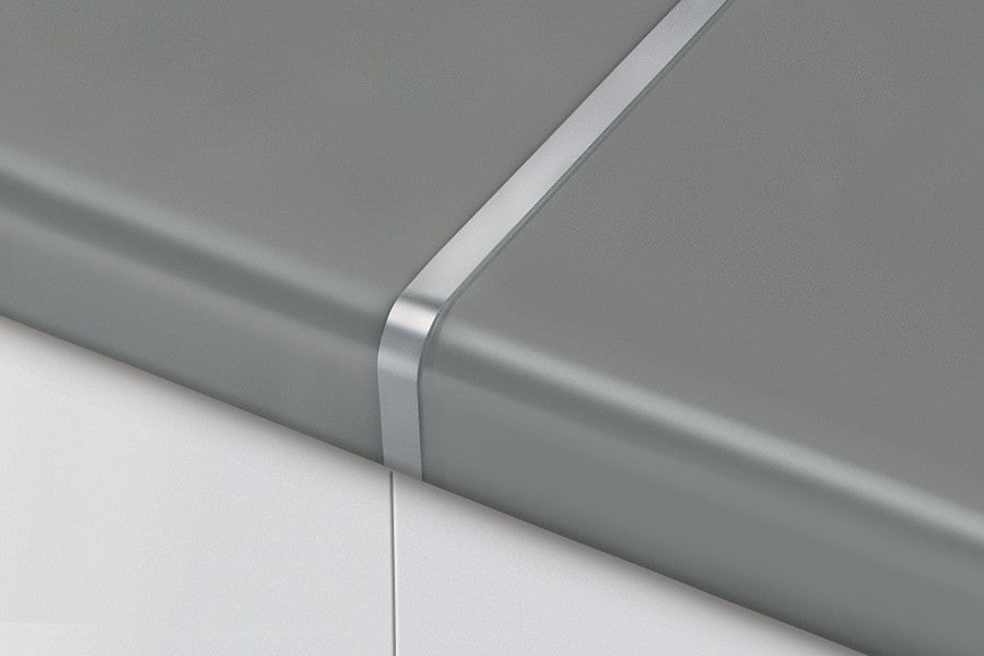 Listwa do blatu aluminiowa szczelinowa 22mm Cezar Szampan Mat 0,62m