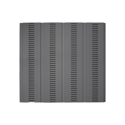 Panel wentylacyjny do boazerii PVC 10cm Cezar Grafitowy RAL7024 Mat 3m