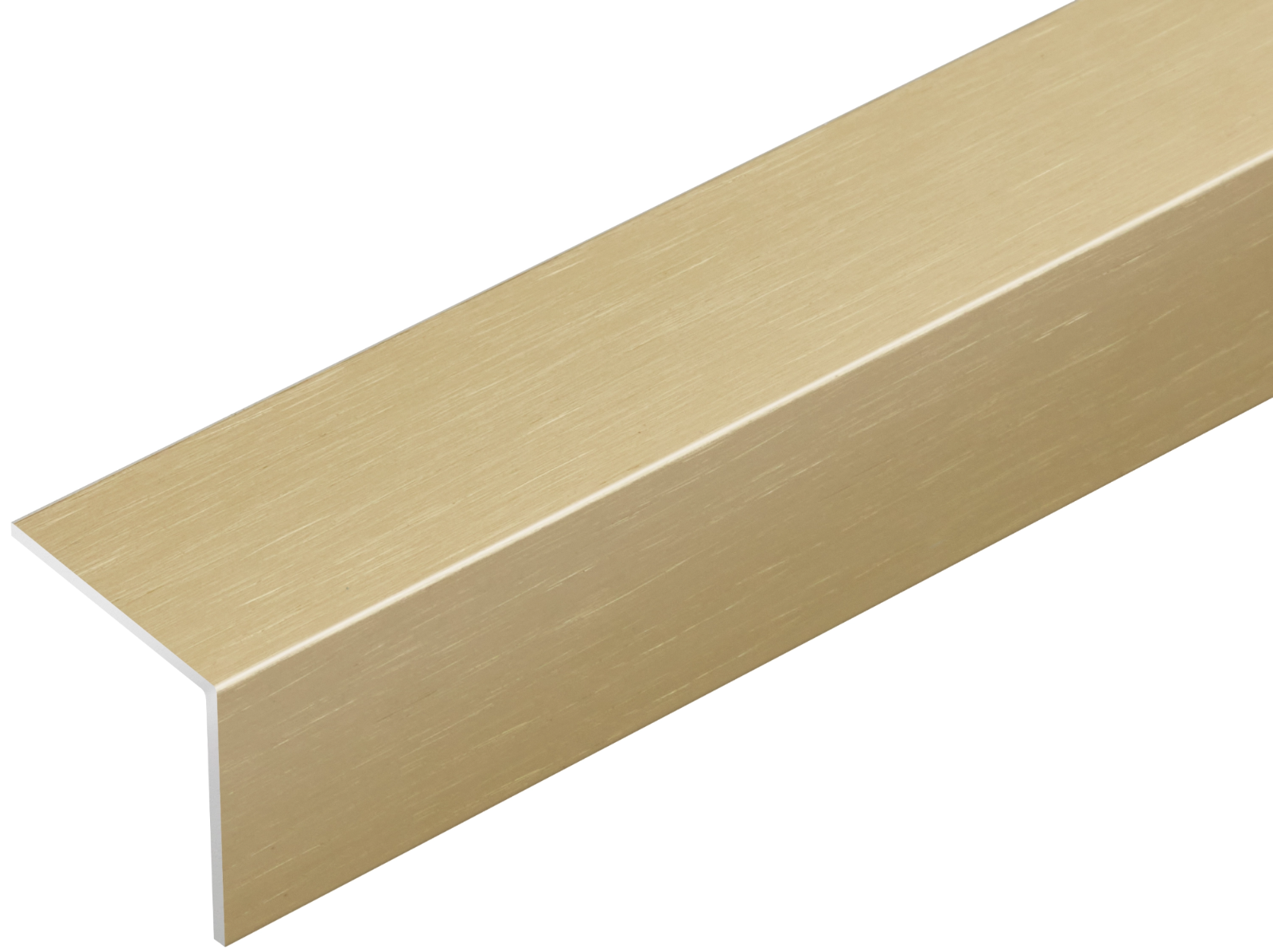 Kątownik aluminiowy 30x30x1mm Cezar Złoty Jasny Szczotkowany mat 1m