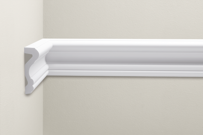 Listwa naścienna zdobiona LNZ-03 Flex Cezar Biały 2,40m