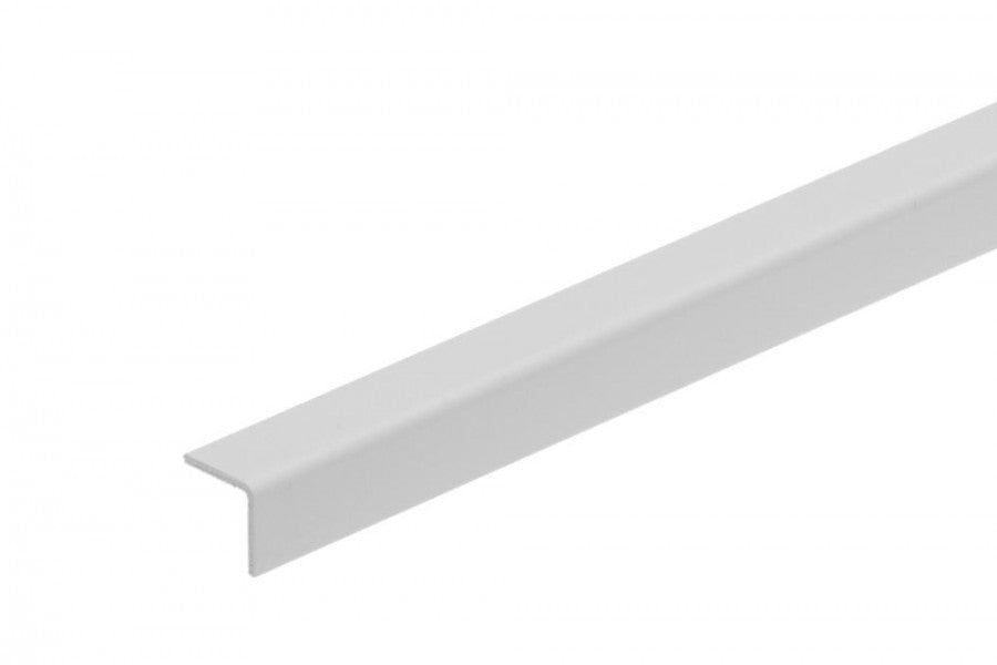 Kątownik PVC 20x20x1,1mm klejony Cezar Biały RAL9003 Mat 2,75m