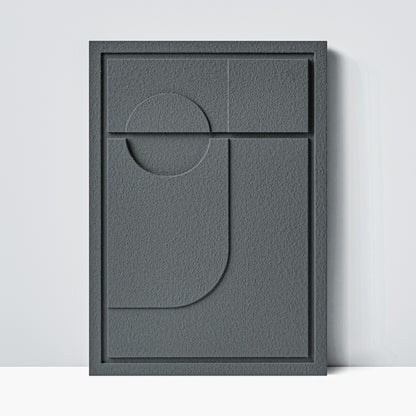 Wall Decor 500x700x18mm GEOMETRIC 2 MURSO Smokey Grey