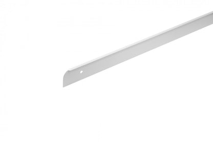 Listwa do blatu aluminiowa boczna lewa 28mm Cezar Biały RAL9016 Połysk 0,60m