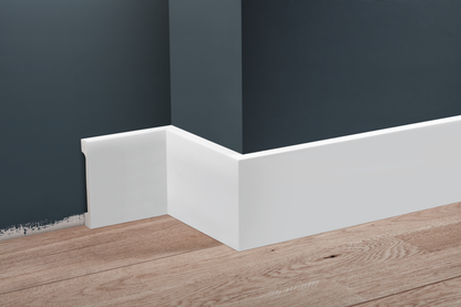 LPC-29 skirting board 99x16mm Cezar White RAL9003 Gloss 2.44m
