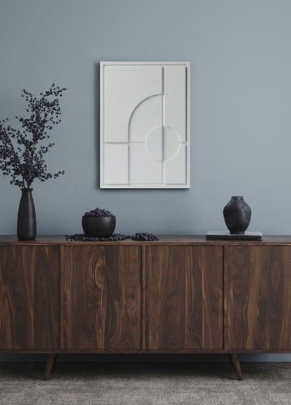 Wall Decor 350x500x18mm GEOMETRIC 1 MURSO Natural Cream