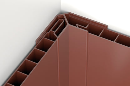 Interior corner strip for PVC paneling Cezar Graphite RAL7024 Matt 3m