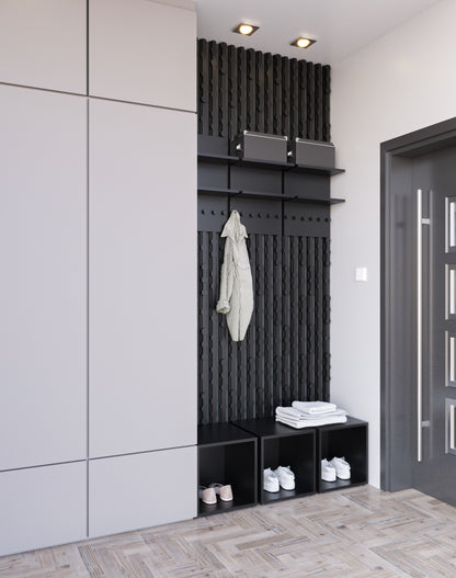 CLICKform MILO MURSO building block set Black RAL9005 Matt 0.19m