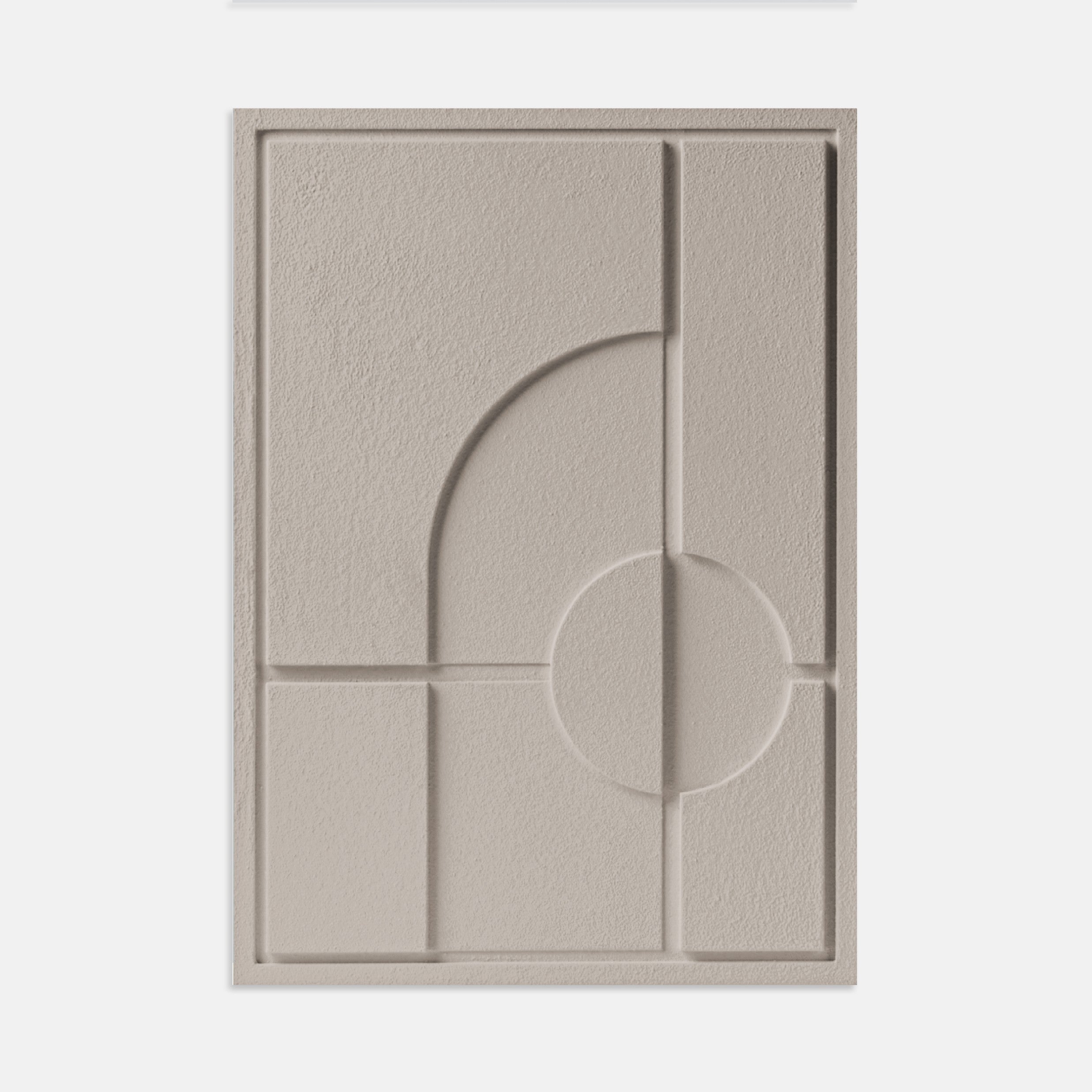 Wall Decor 500x700x18mm GEOMETRIC 1 MURSO Almond Beige
