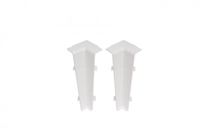 Internal corner for Hi Line skirting board 23.4x75mm 1 set = 2 pcs Cezar White RAL9003 Matt