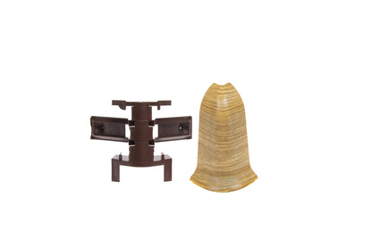 Narożnik zewnętrzny+RAK do listwy przypodłogowej Classic 22x59mm 1kpl=2szt(NZ+RAK) Cezar Dąb Dublin mat