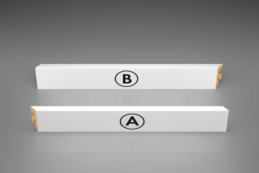 Listwa MDF przyp. LP 80x14,5mm R3 Narożnik gr. 15mm Cezar Biały RAL9003 Matowe 0,38m