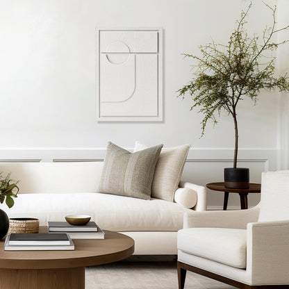 Wall Decor 500x700x18mm GEOMETRIC 2 MURSO Bianco