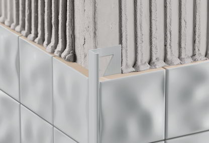 Decorative PVC tile profile 10mm Cezar Dark Gray RAL7037 Matt 2.50m