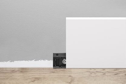 Плинтус LPC-52 100x14 мм, цвет Cezar White, глянцевый RAL9003, длина 2,44 м.