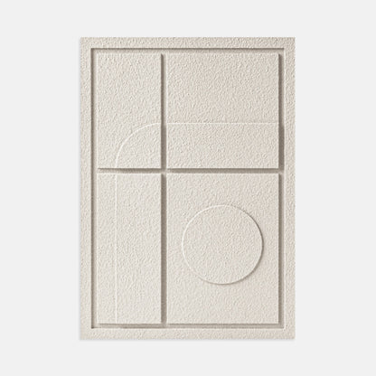 Wall Decor 500x700x18mm GEOMETRIC 3 MURSO Natural Cream