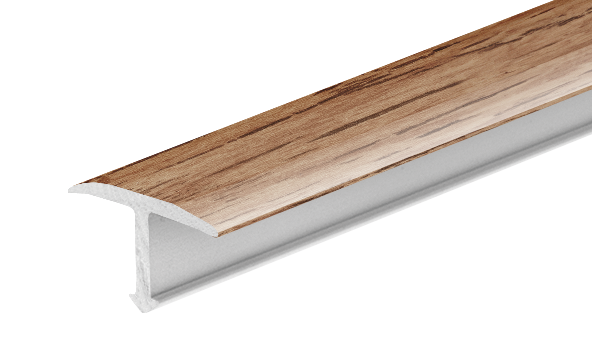 Гладкий алюминиевый профиль для соединения 14 мм Cezar Oak Hamilton Matt 2,50 м