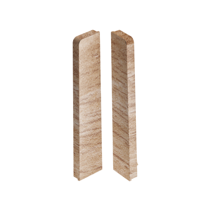 End caps for MASTERLINE skirting board 13x80mm 1 set = 2 pcs (L+R) Cezar Marsylia Mat