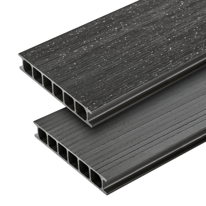 Deska ogrodowa PVC 180x30mm Cezar Szary Ciemny RAL7021 2,20m