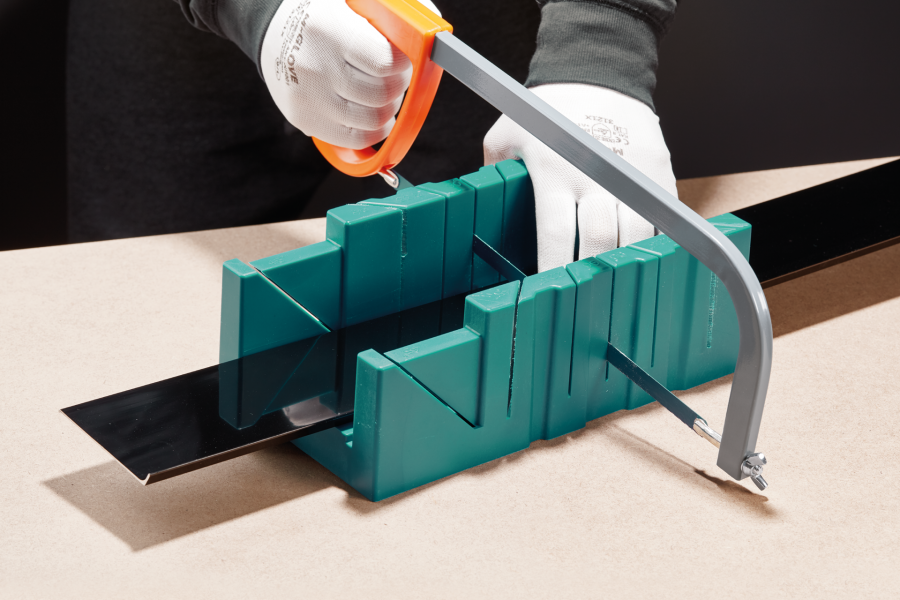 Internal corner for skirting board 59mm 1 set = 2 pcs Cezar Kawa El-Poler Brushed Gloss