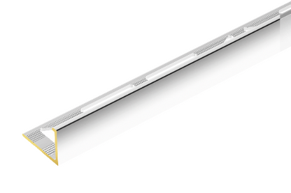 Brass corner tile profile 8mm Cezar Chrome Gloss 2.50m