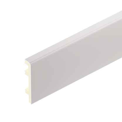 Status Line PVC skirting board 80x15mm Cezar Kaszmir Gray semi-matt 2.20m