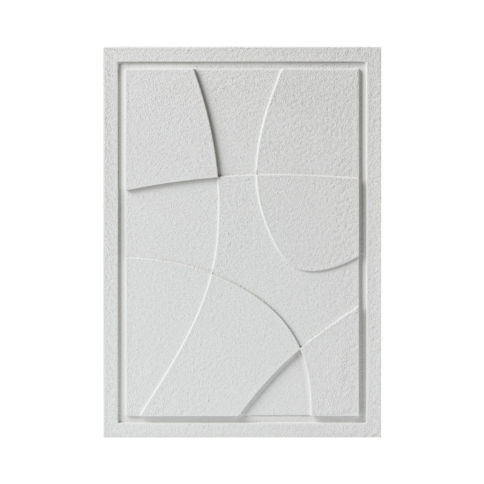 Wall Decor 500x700x18mm ABSTRACT 1 MURSO Bianco