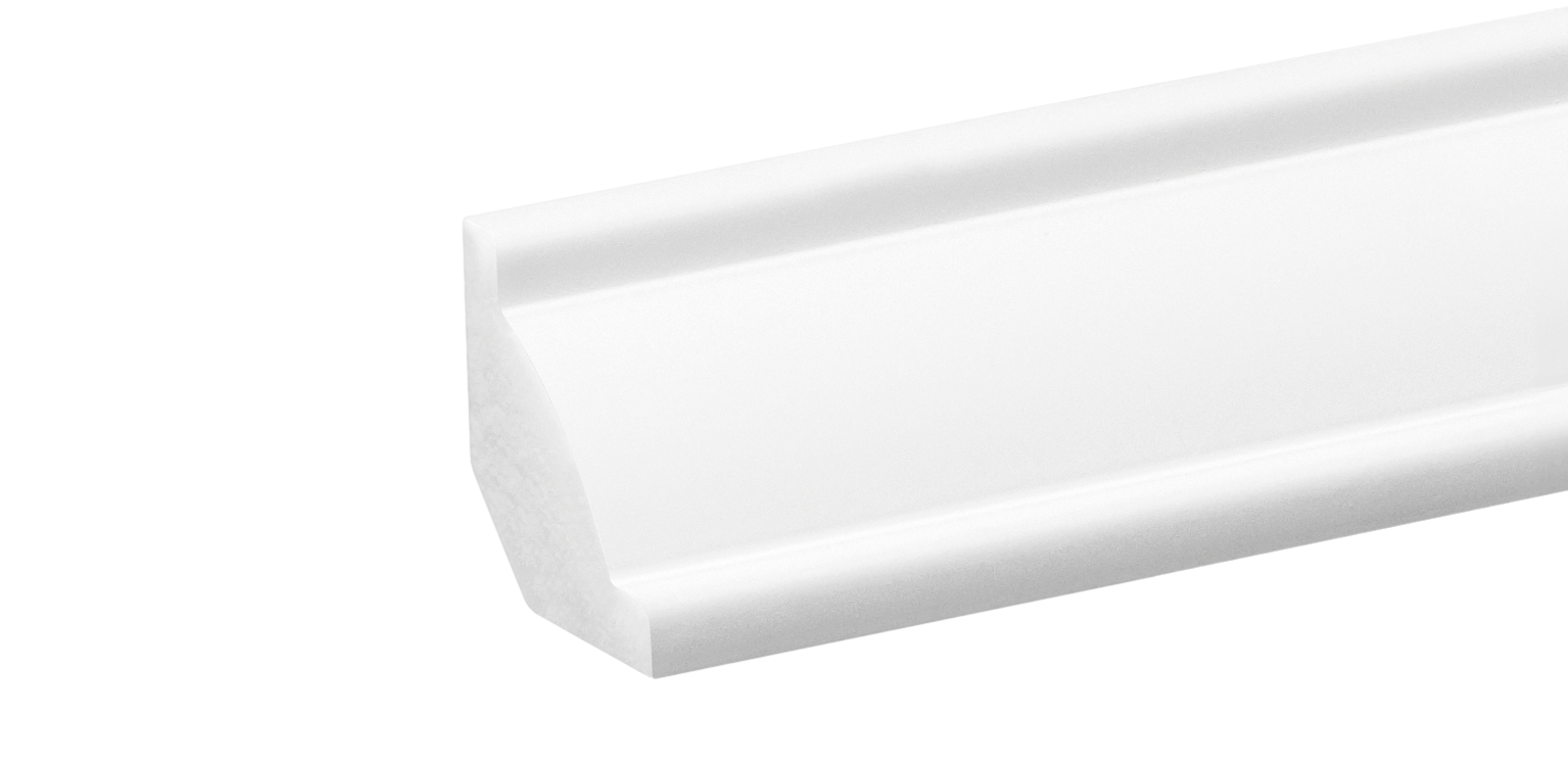 Listwa przypodłogowa LPC-01 21,6x21,6mm Cezar Biały Mat 2,44m