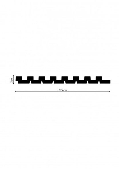 Стеновые панели LAVENO 300x20 мм, цвет Cezar, белый матовый, 2,70 м