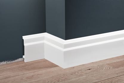 Listwa przypodłogowa LPC-26 103x22mm Cezar Biały Mat 2,44m