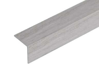 ПВХ-уголок 25x25x1,1 мм, мат Cezar Ash 2,75 м