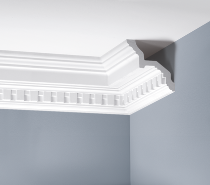 LGZ-06 Cezar White decorated cornice strip 2.40 m